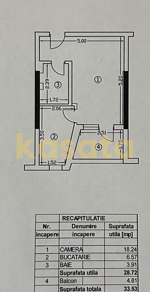 Drumul Taberei, garsoniera, etaj intermediar, parcare.